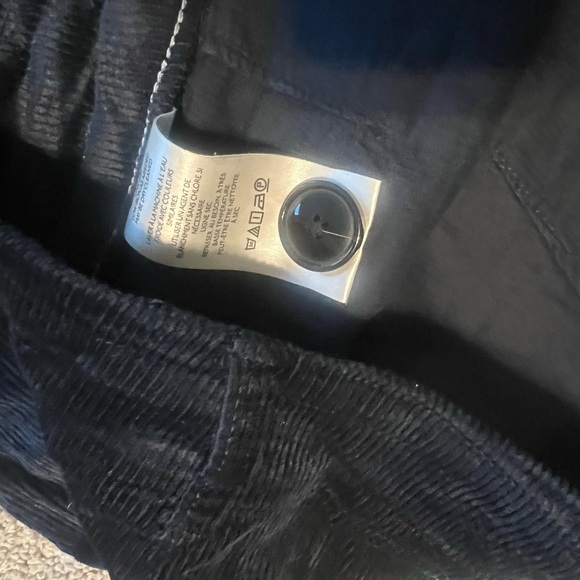 The Colette Full-Length Wide Leg Corduroy Pants by Maeve 26w Navy - Picture 6 of 7